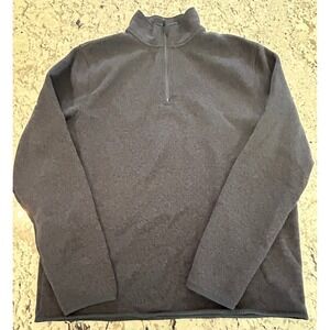 Mens J Crew Quarter‎ Zip Pullover Fleece Sweater Casual Layering XL grandpacore
